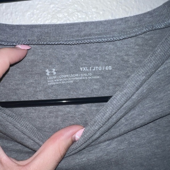 Under Armour Men's Freedom Gray Tee - Picture 2 of 4